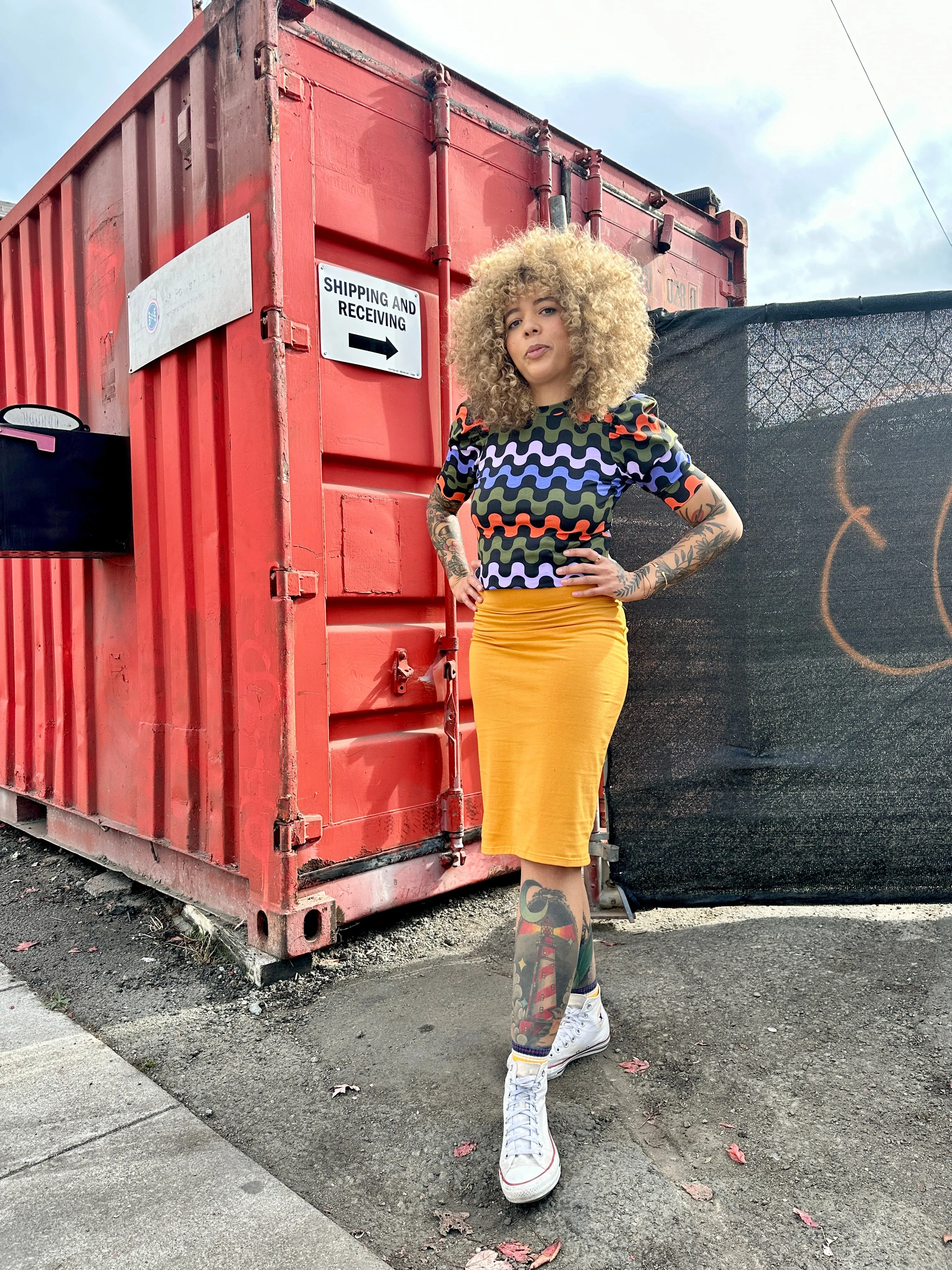 Wiggle Skirt Mustard sold by Nooworks product image thumbnail 2