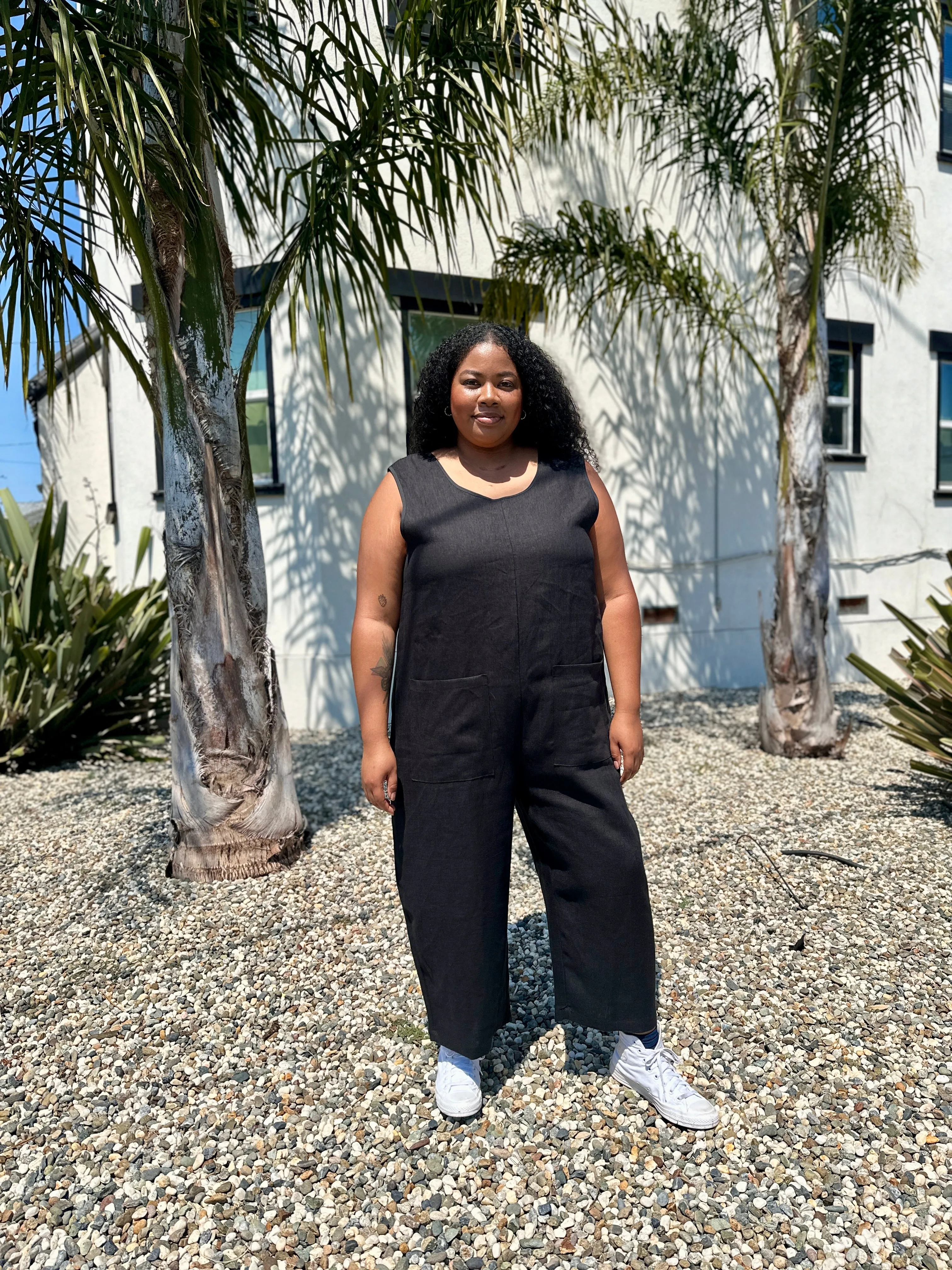 Linen Garden Suit Black sold by Nooworks