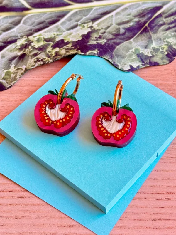 Mackbecks Cherry Tomato Earrings sold by Nooworks