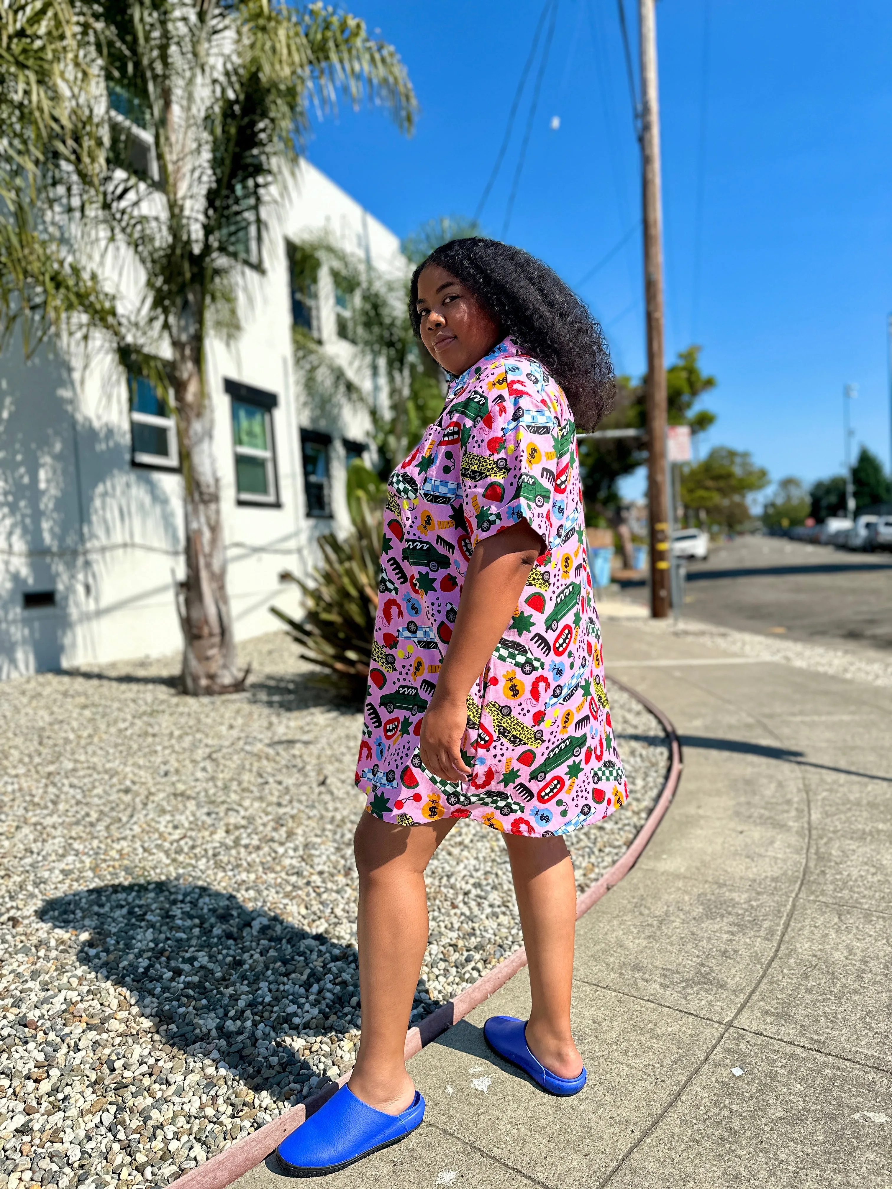 Linen Shirt Dress Roll Out sold by Nooworks product image thumbnail 4