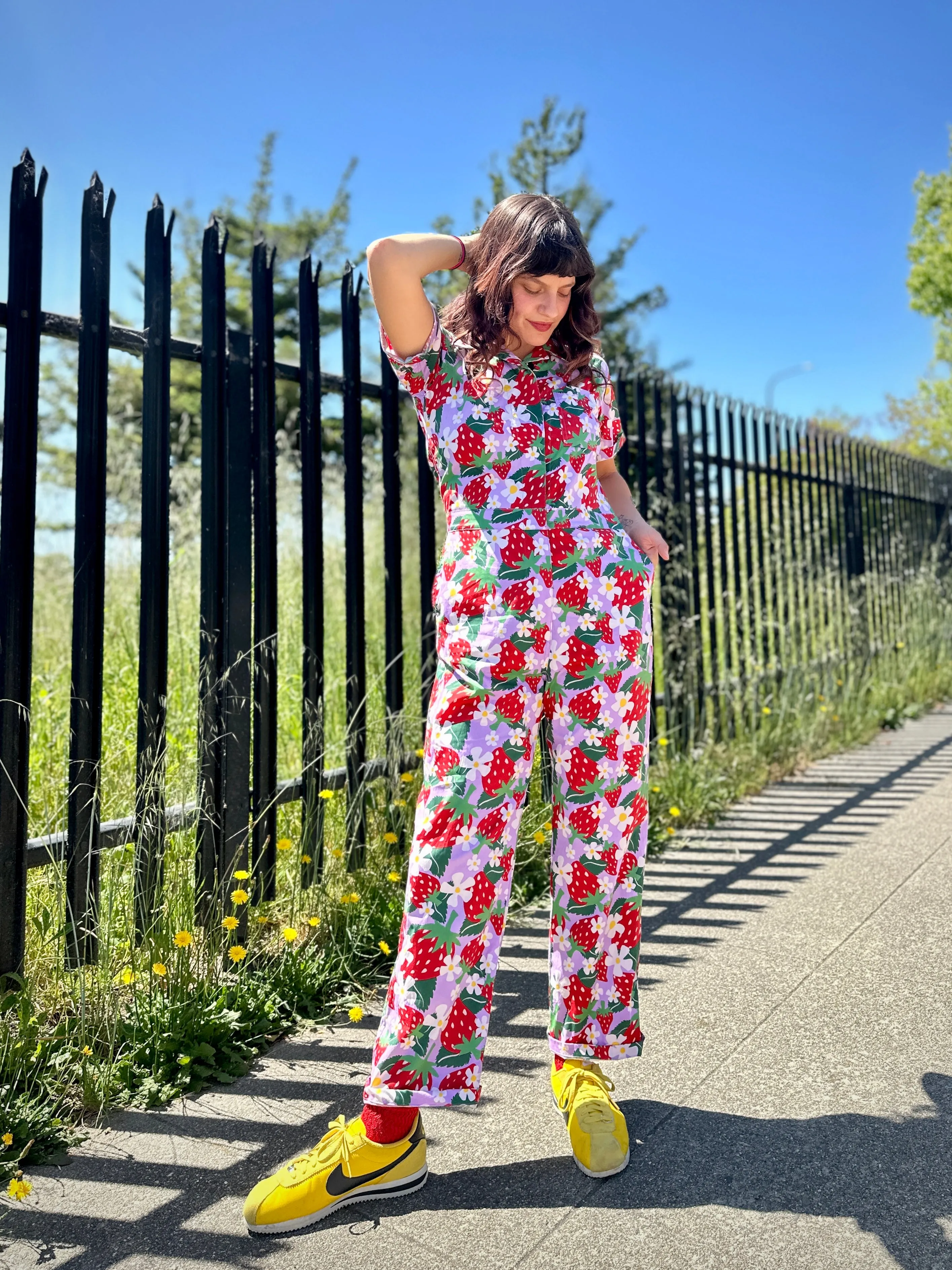 Poplin Coveralls Berries sold by Nooworks product image thumbnail 3