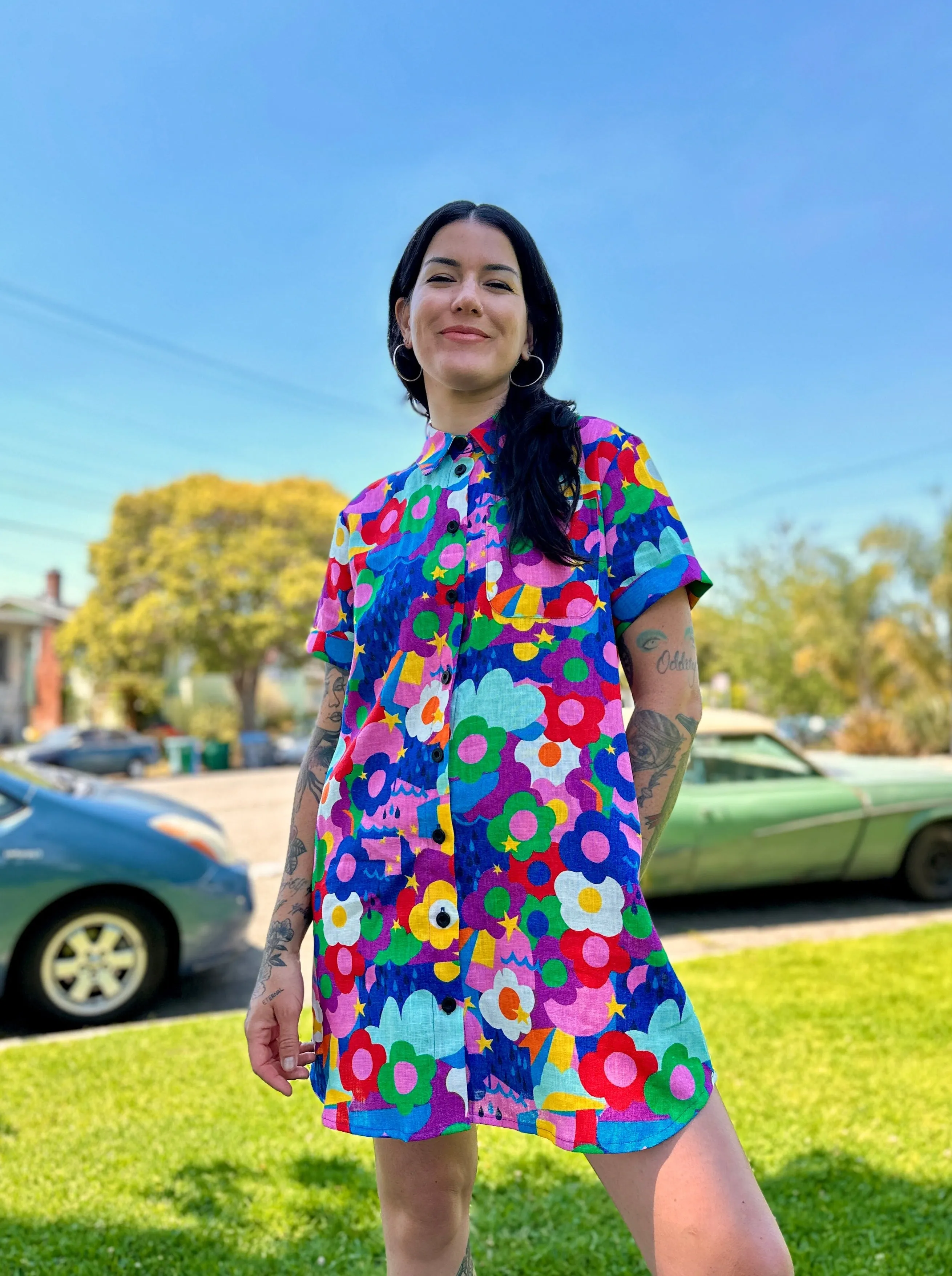 Linen Shirt Dress Summer Daze sold by Nooworks