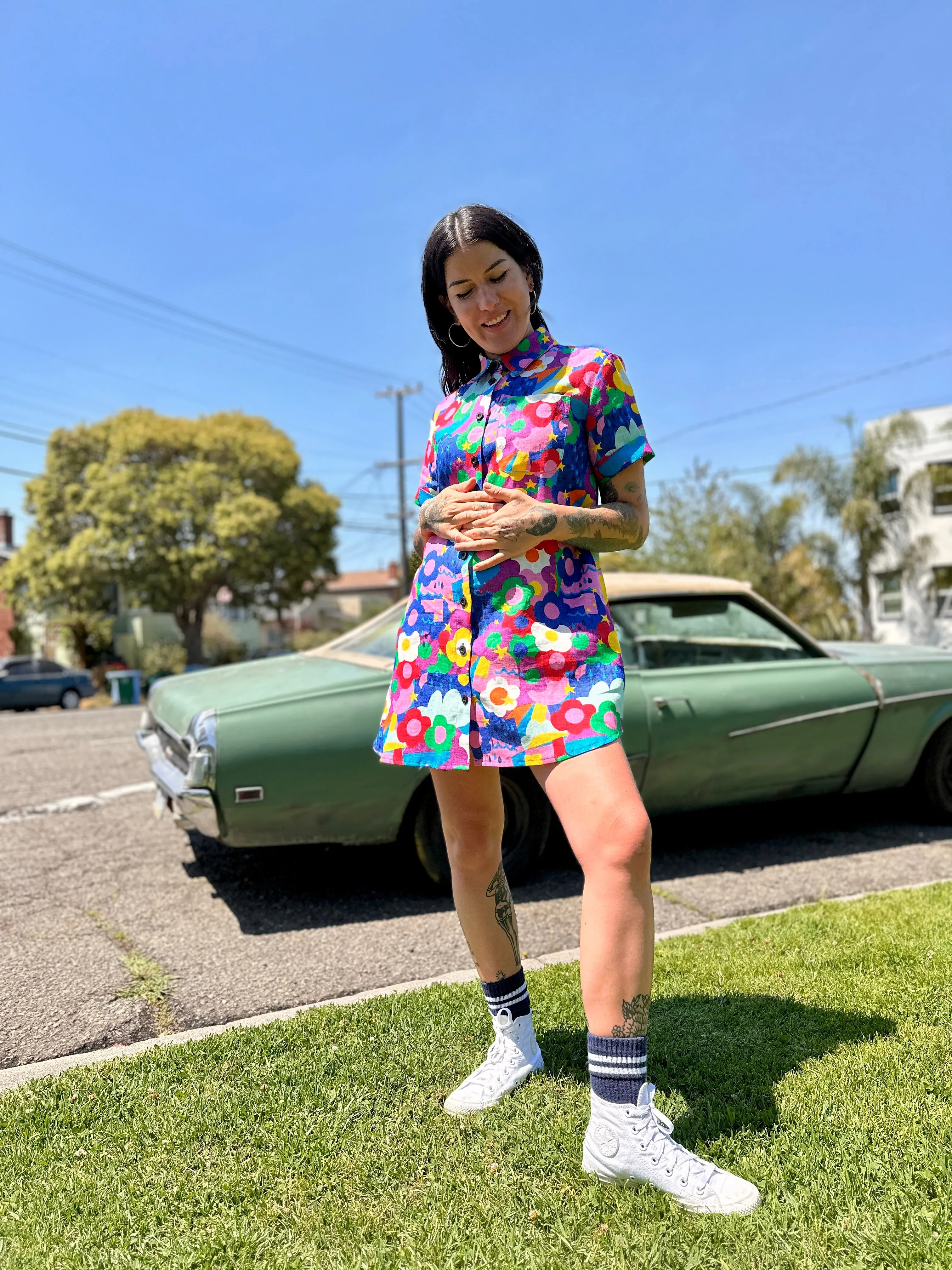 Linen Shirt Dress Summer Daze sold by Nooworks product image thumbnail 3