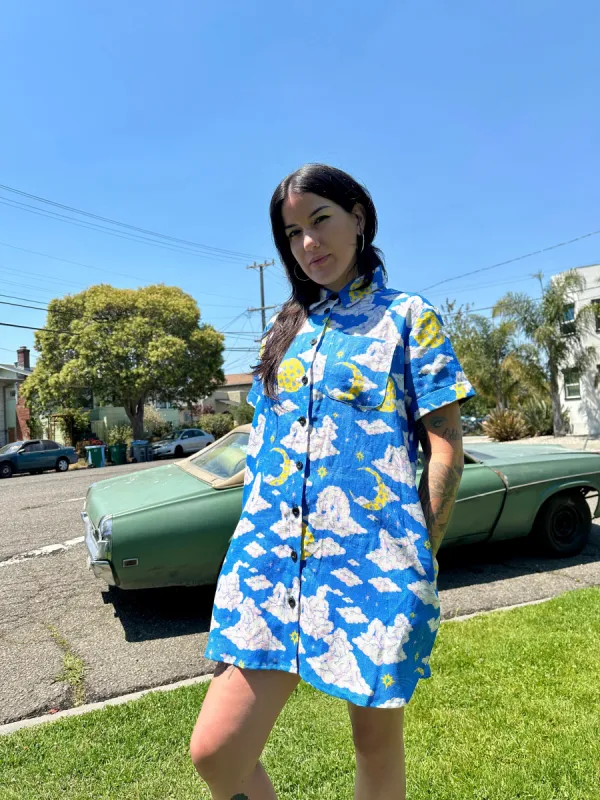 Linen Shirt Dress Cloud People sold by Nooworks
