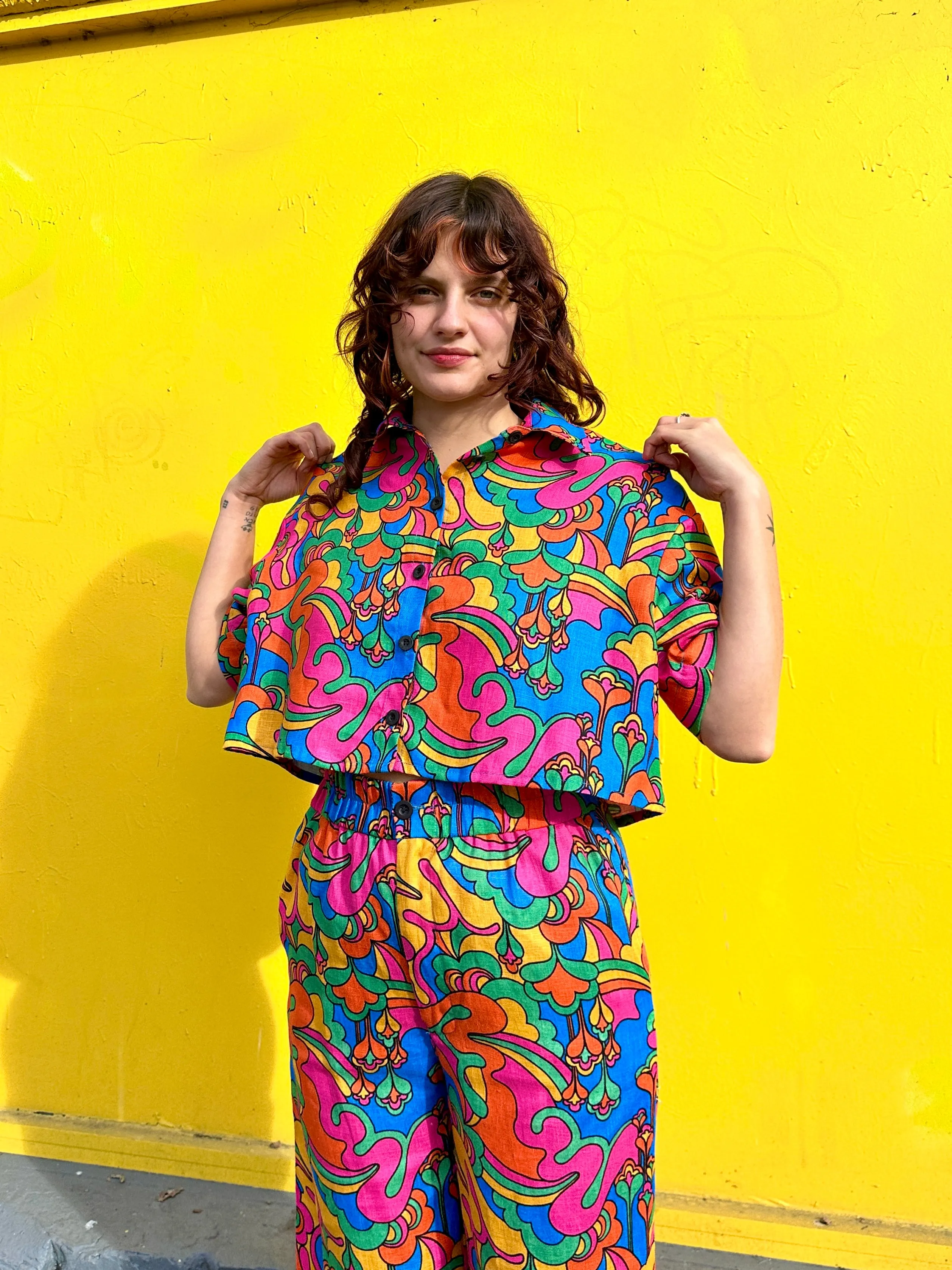 Linen Olivia Top Auderpopz sold by Nooworks product image thumbnail 3