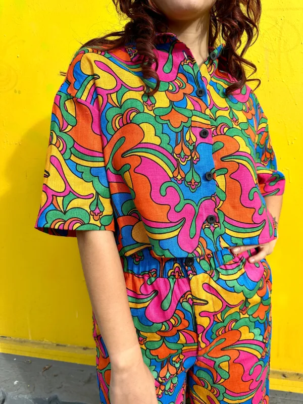 Linen Olivia Top Auderpopz sold by Nooworks