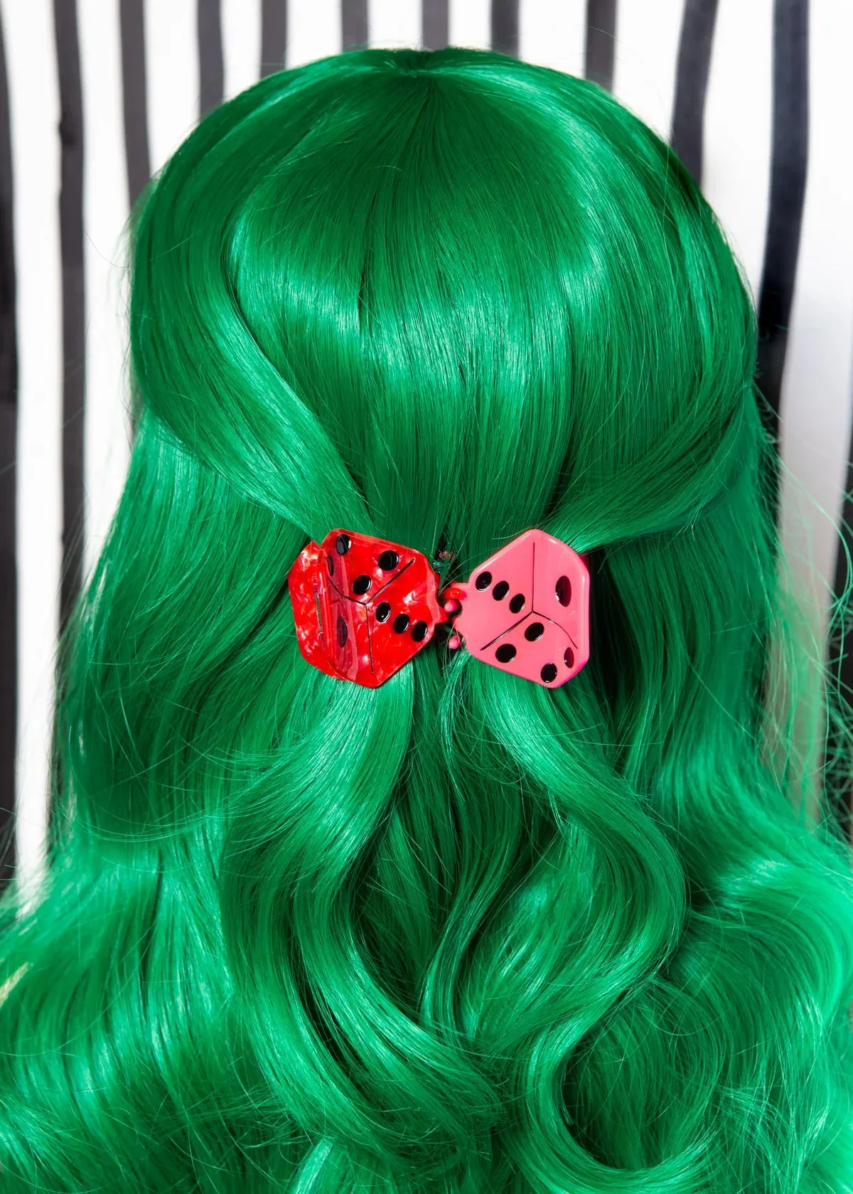 Dice Hair Claw - Red sold by Nooworks