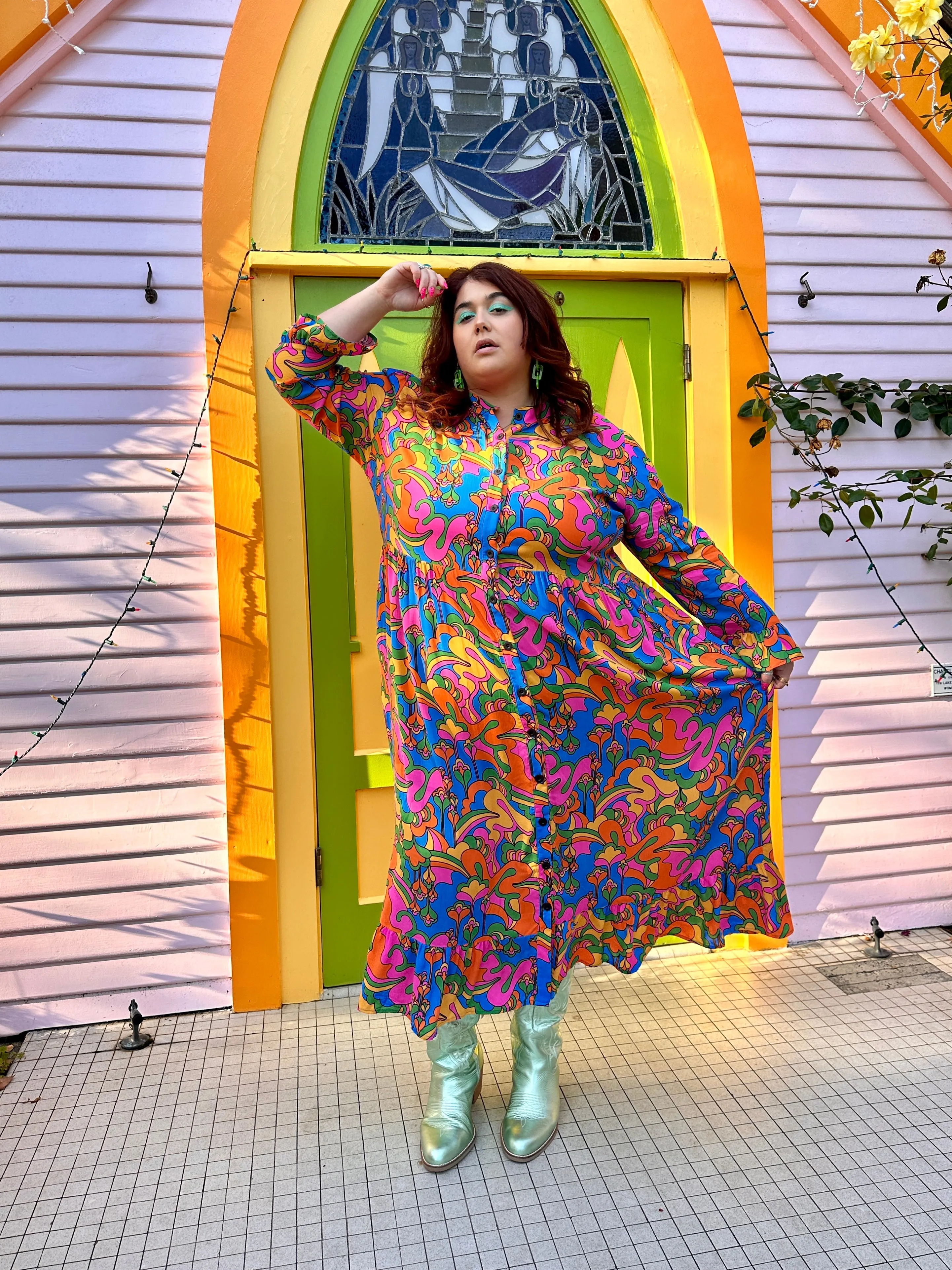 Olive Dress Auderpopz sold by Nooworks