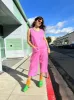 Linen Garden Suit Taffy Pink sold by Nooworks