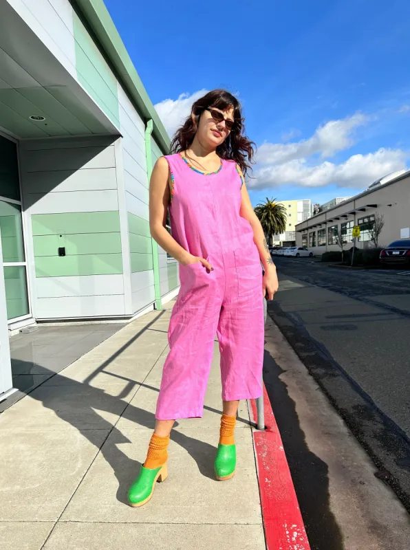 Linen Garden Suit Taffy Pink sold by Nooworks