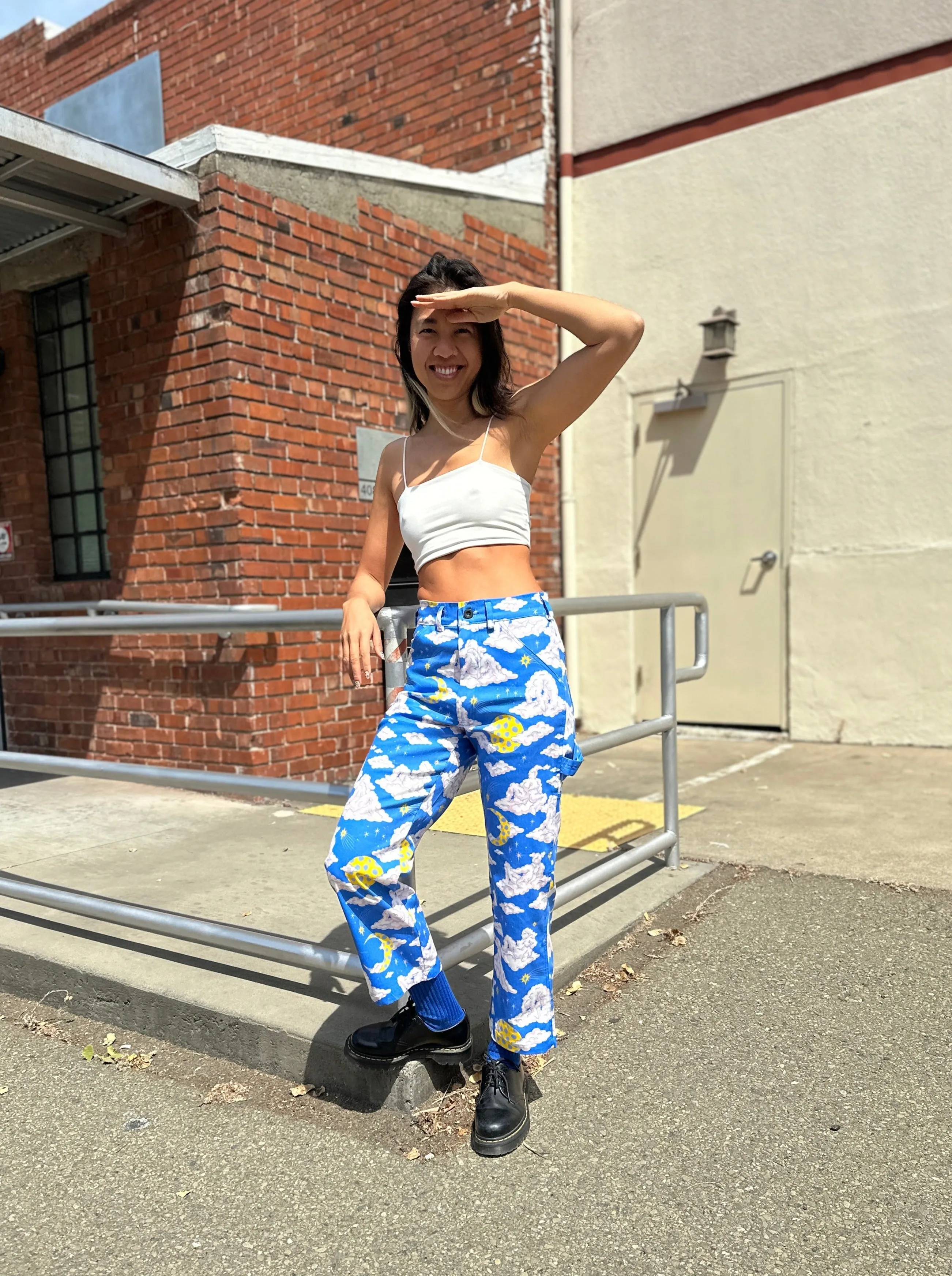 Painter Pant Cloud People sold by Nooworks