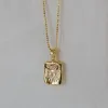 Sun Pendant Tarot Card Necklace - Gold Plated sold by Nooworks