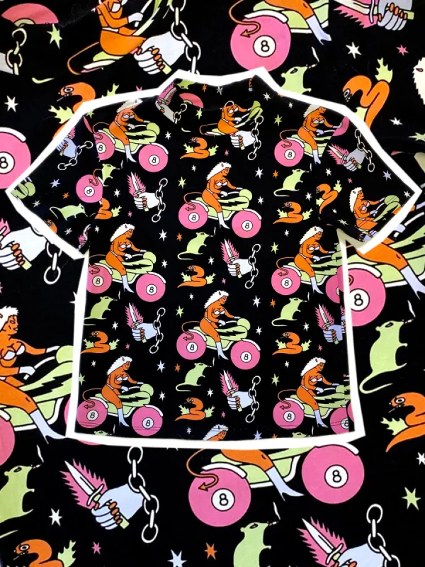 Mock Neck Mean Machine sold by Nooworks