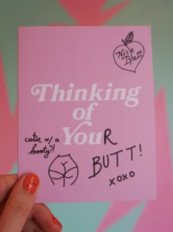 Thinking of Your Butt Card sold by Nooworks