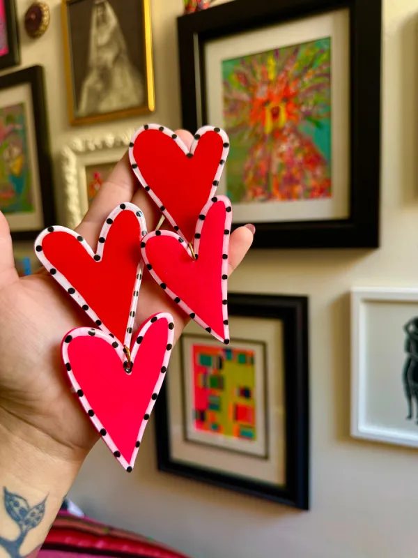 Double Heart Dangles sold by Nooworks