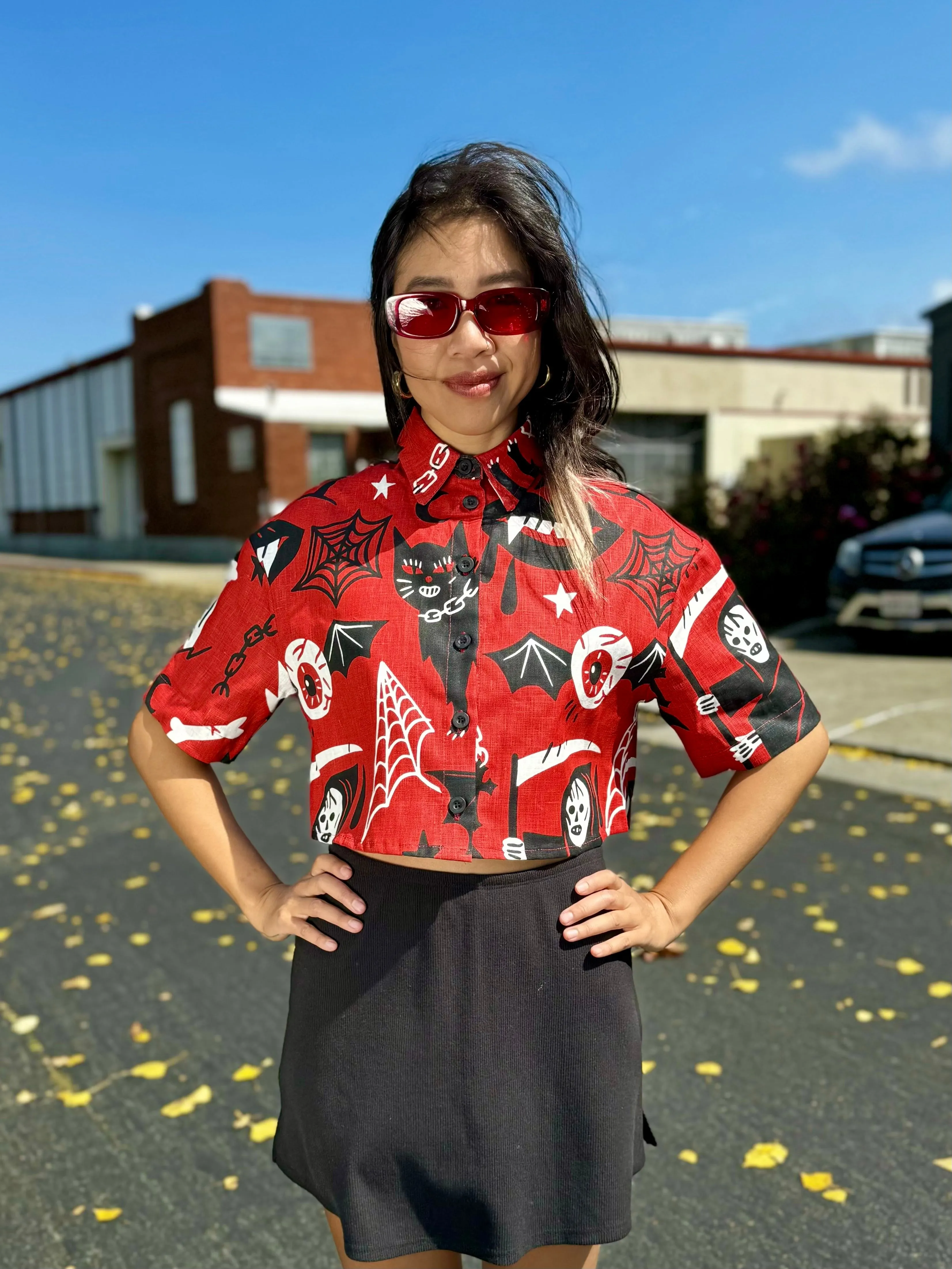 Linen Olivia Top Pippa sold by Nooworks product image thumbnail 3