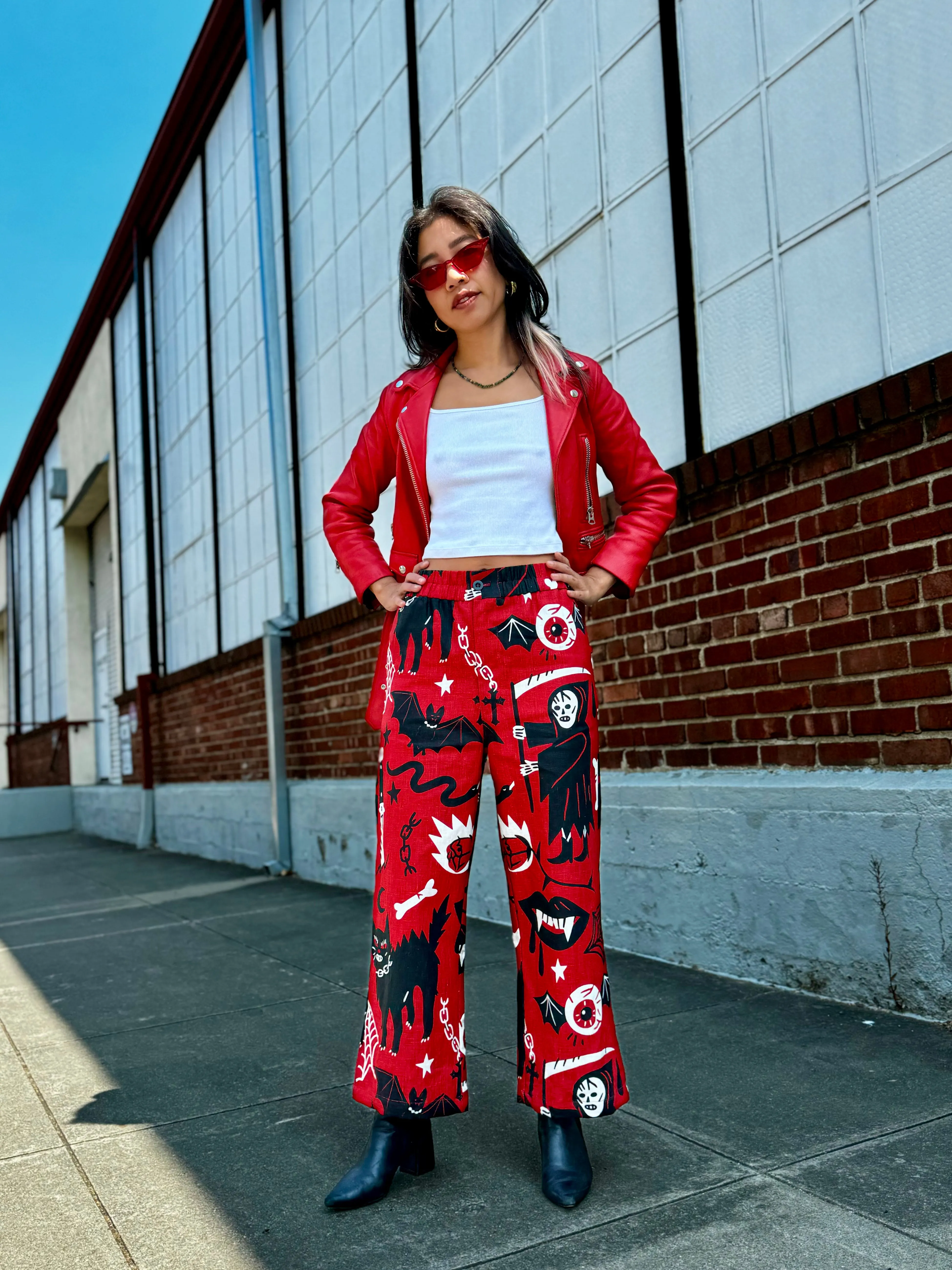 Linen Catalina Pant Pippa sold by Nooworks