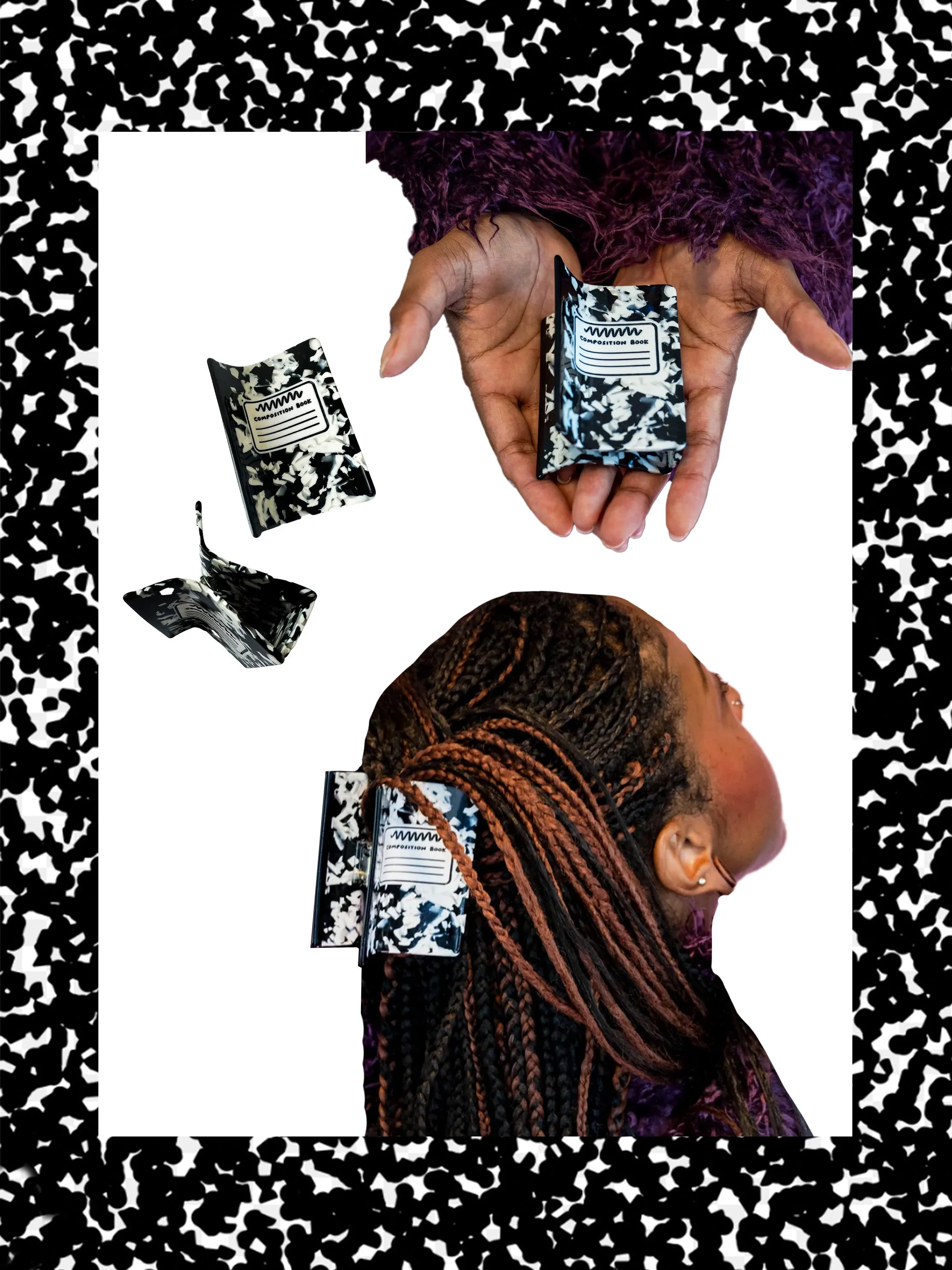 Composition Notebook Hair Clip sold by Nooworks