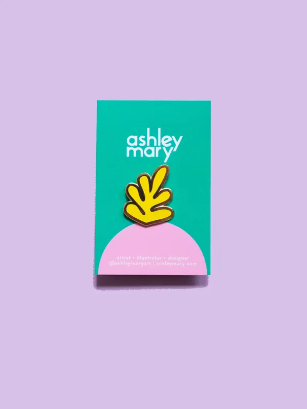 Ashley Mary Leaf Pin sold by Nooworks