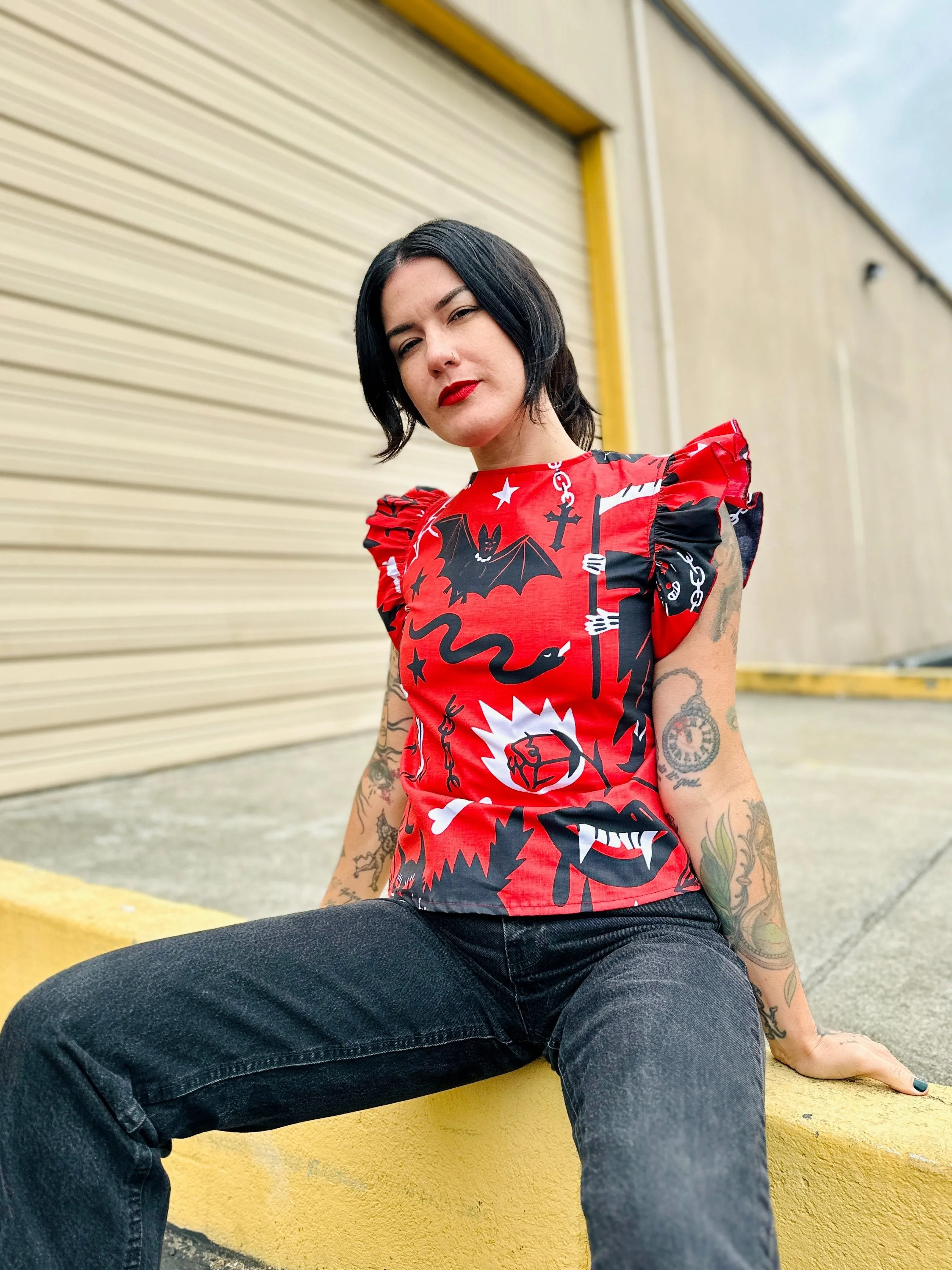 Ruffle Top Pippa sold by Nooworks