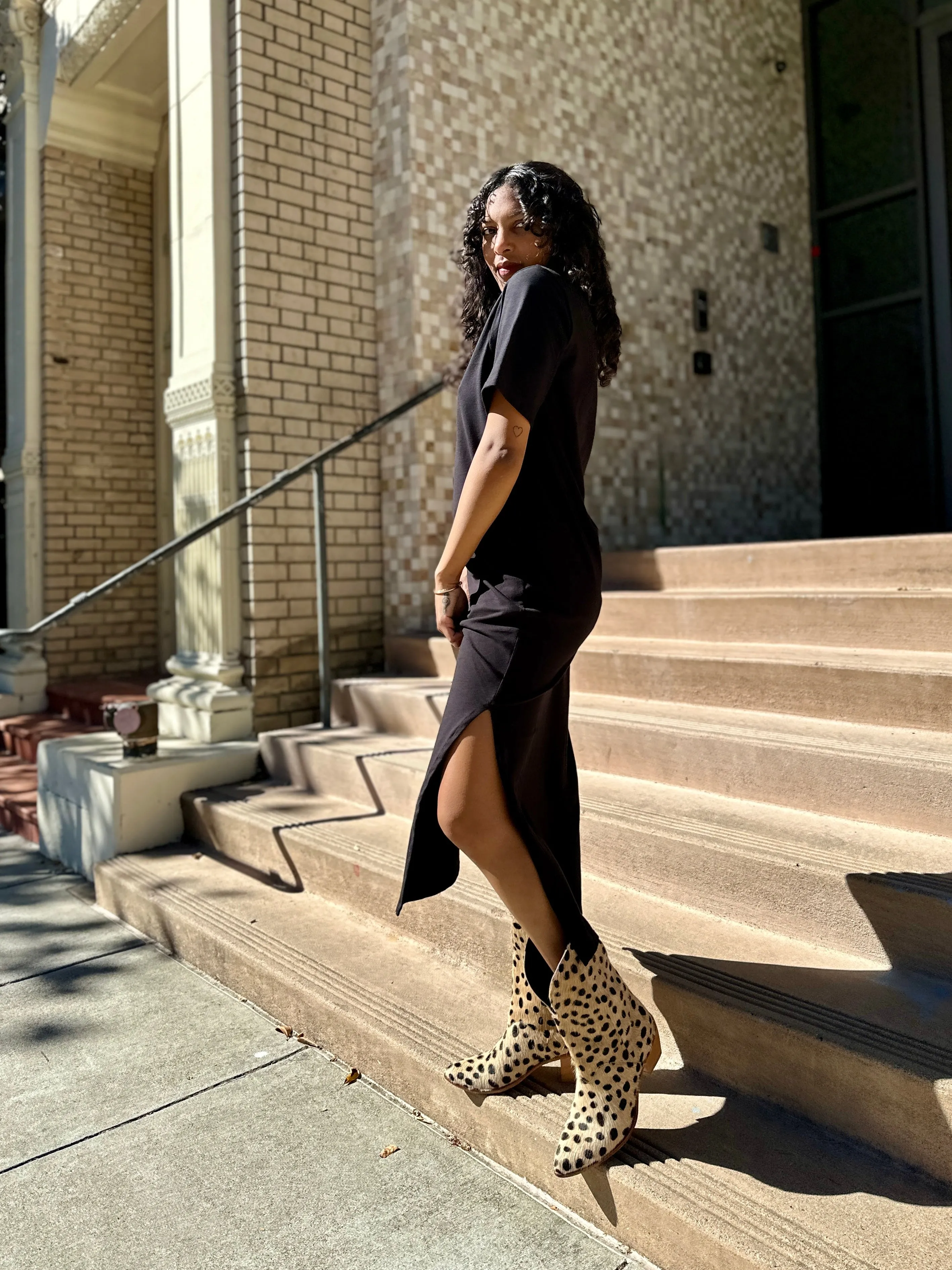 Jersey Maxi Dress Black sold by Nooworks product image thumbnail 2