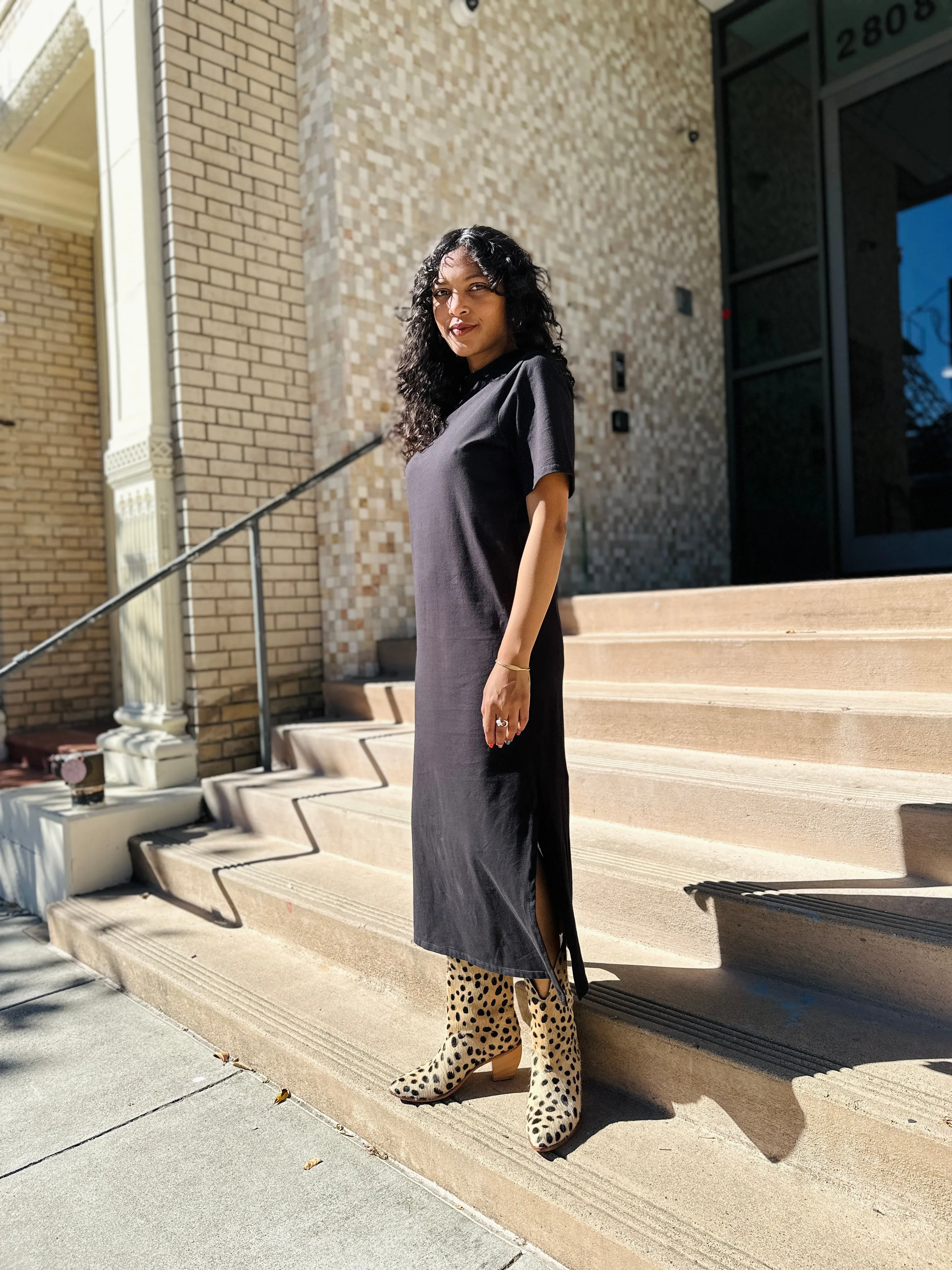 Jersey Maxi Dress Black sold by Nooworks product image thumbnail 4