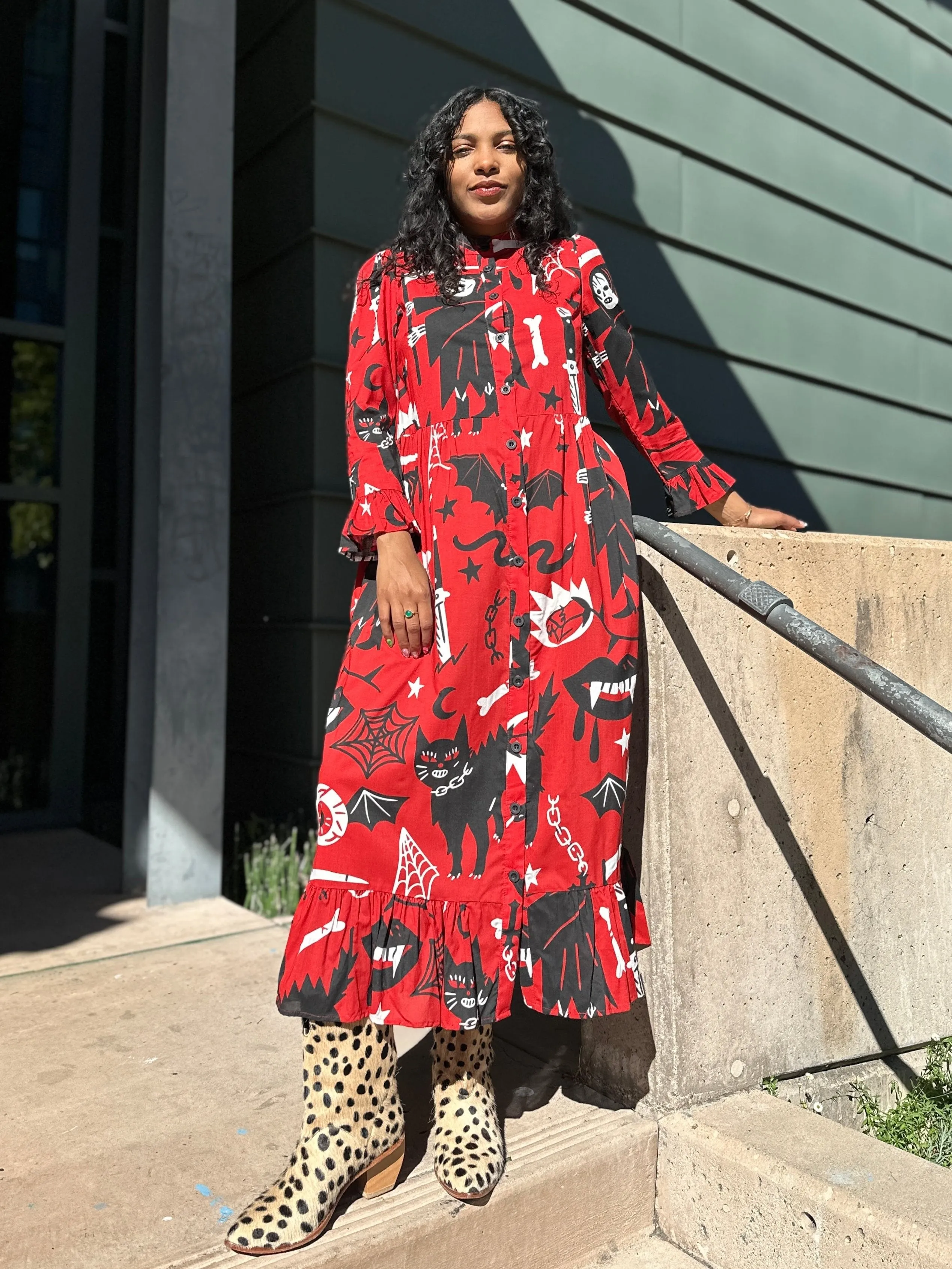 Olive Dress Pippa sold by Nooworks