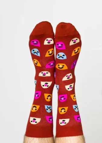 Mixed Emotions Crew Socks sold by Nooworks product image thumbnail 2