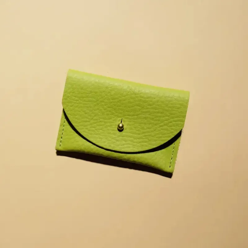 Cardholder - Lime Leather sold by Nooworks