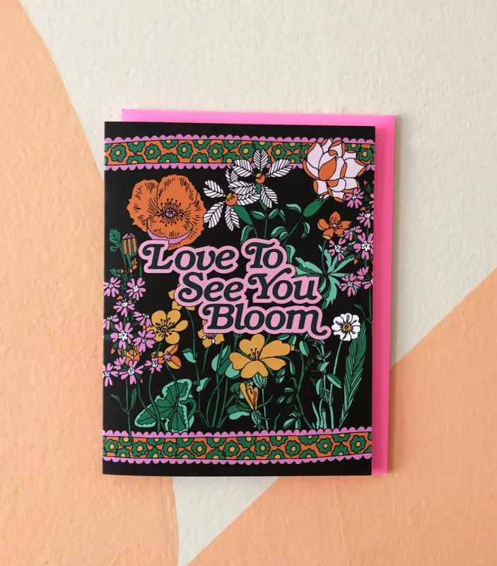 Love To See You Bloom Card sold by Nooworks