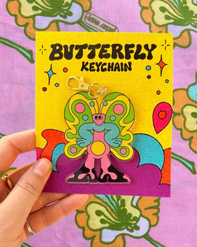Butterfly Keychain sold by Nooworks