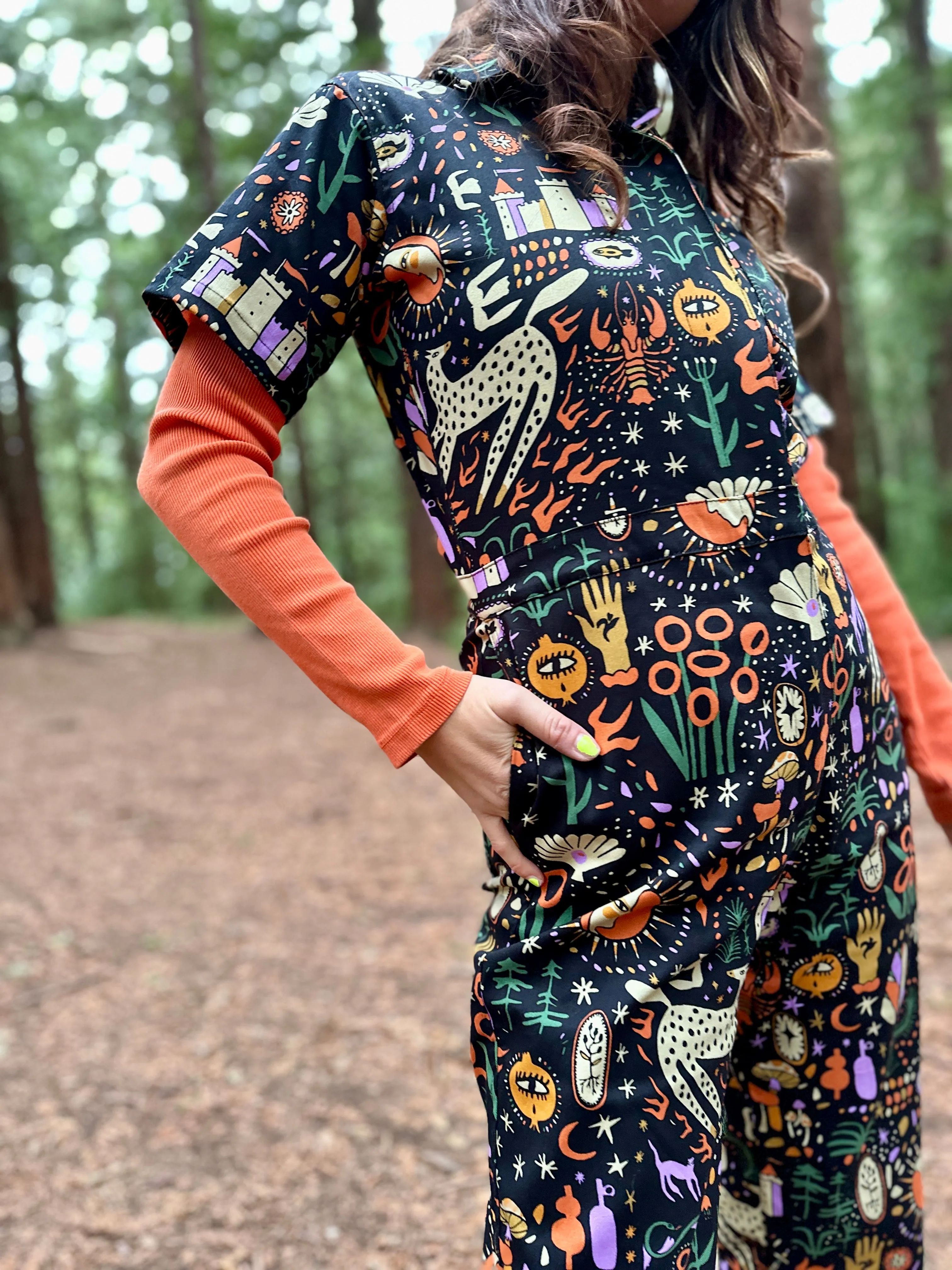 Twill Coveralls Tarot Garden sold by Nooworks product image thumbnail 2