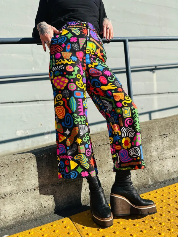 Linen Catalina Pant ~Party Mix~ sold by Nooworks