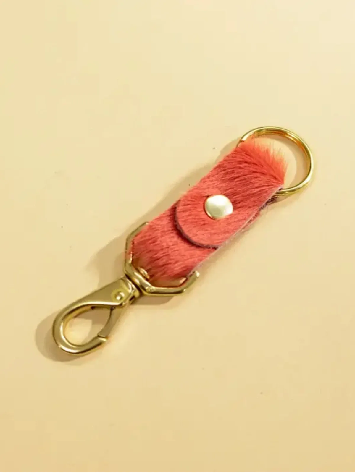 Keychain - Salmon Hair on Hide sold by Nooworks