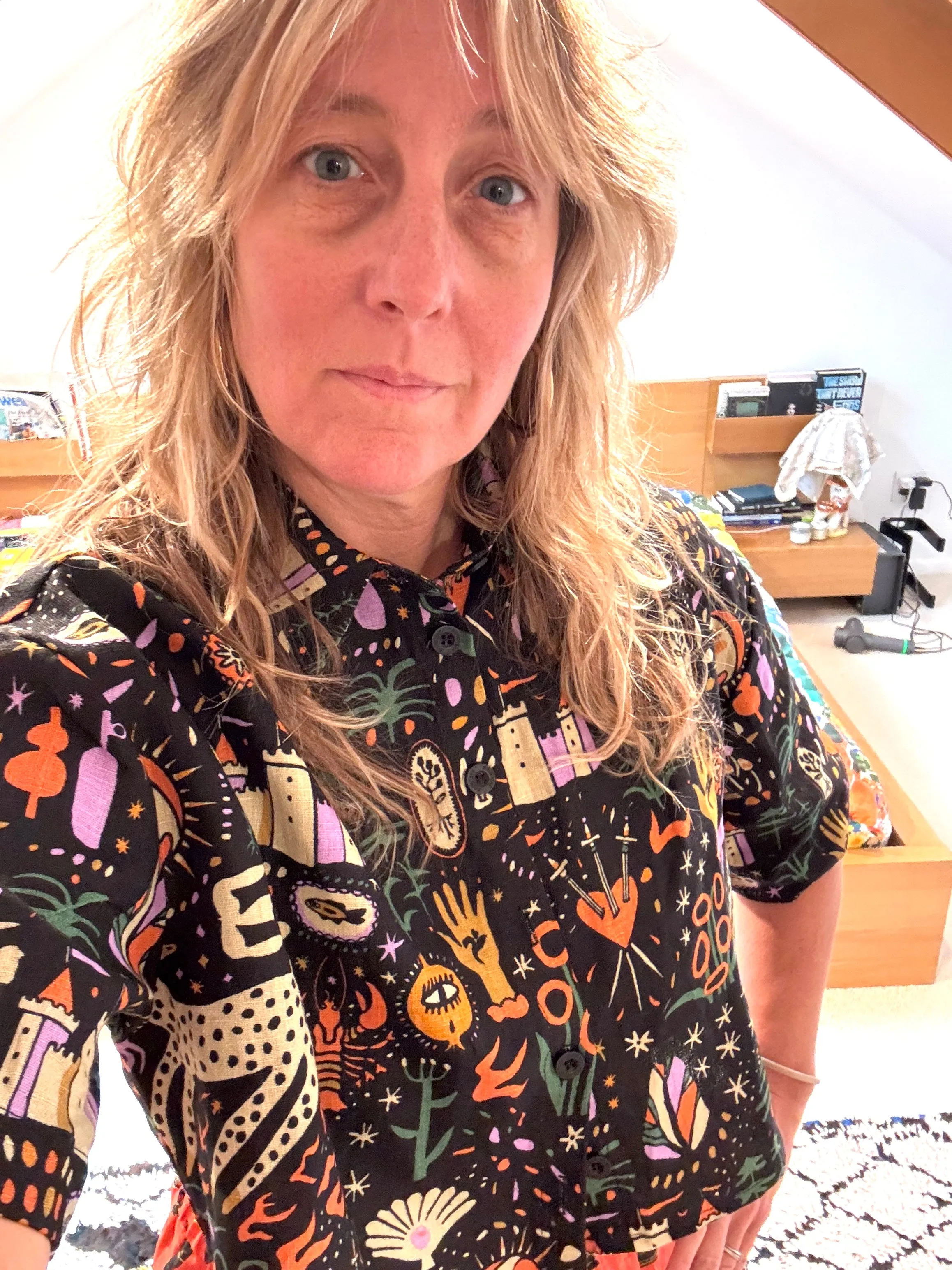 Linen Olivia Top Tarot Garden sold by Nooworks product image thumbnail 2