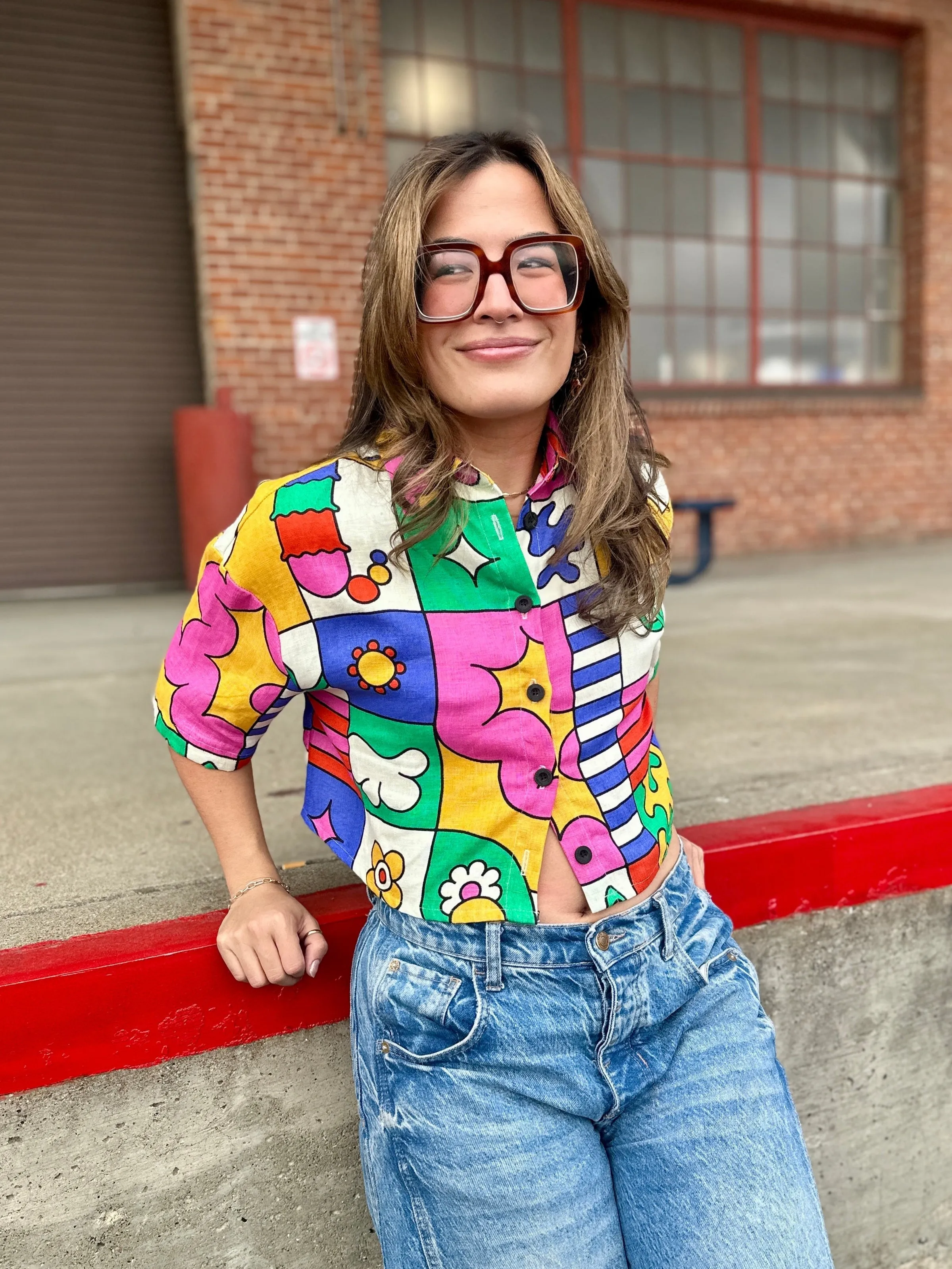 Linen Olivia Top Wormiverse sold by Nooworks product image thumbnail 4