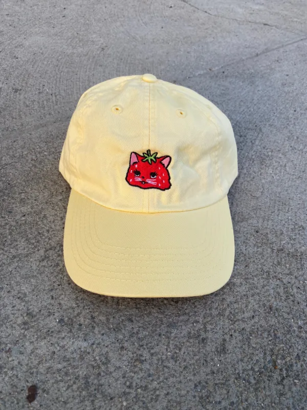 Strawberry Cat Dad Hat sold by Nooworks