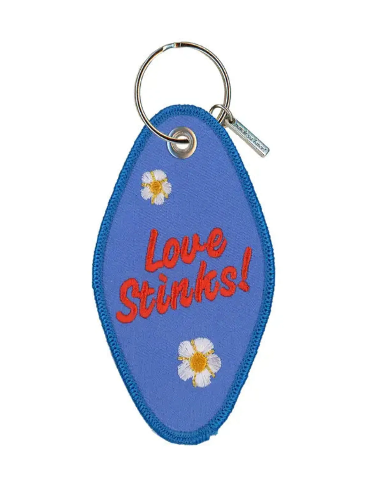 Love Stinks Embroidered Keychain sold by Nooworks product image thumbnail 2