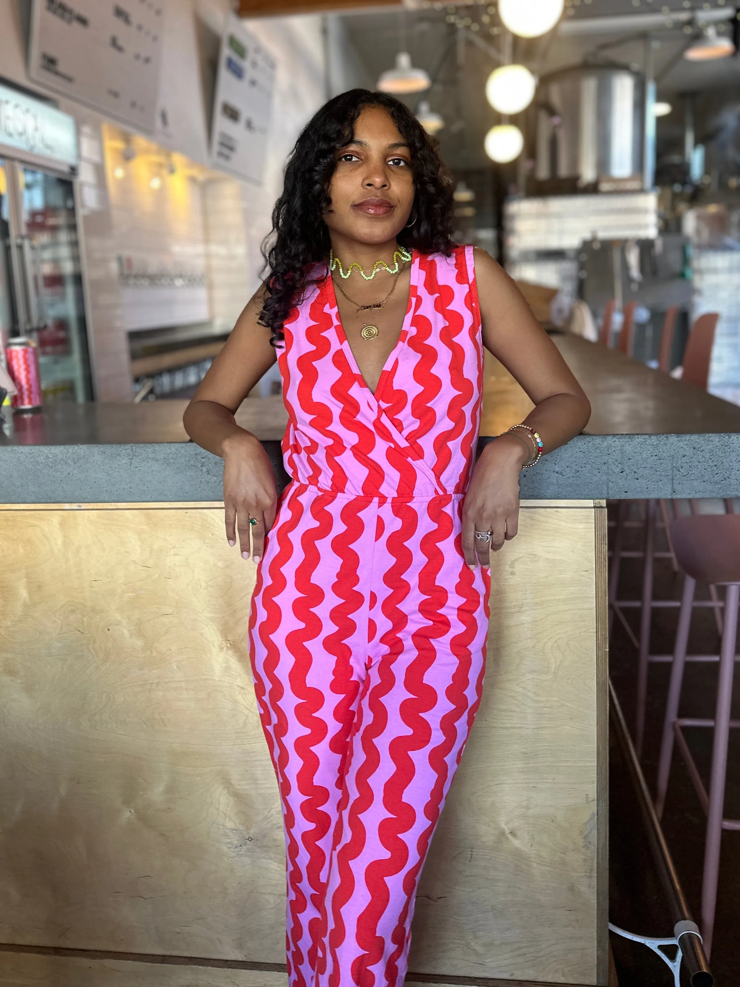 Sonny Suit Pink Squiggle sold by Nooworks product image thumbnail 2