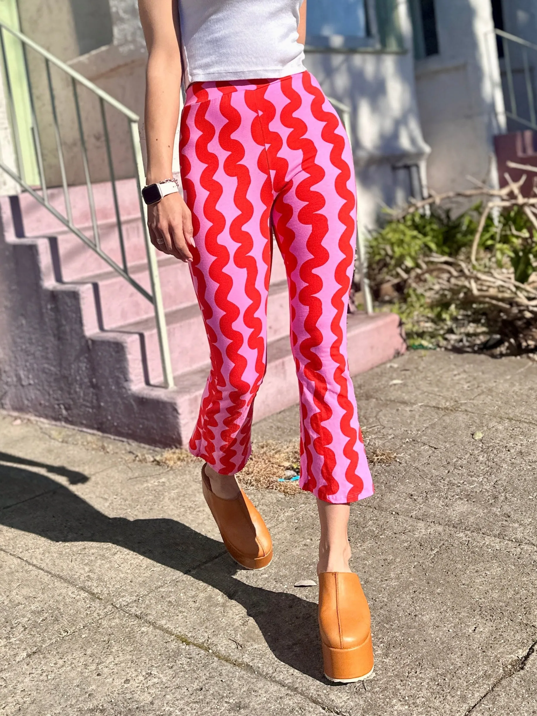 Kick Flare Pink Squiggle sold by Nooworks product image thumbnail 4