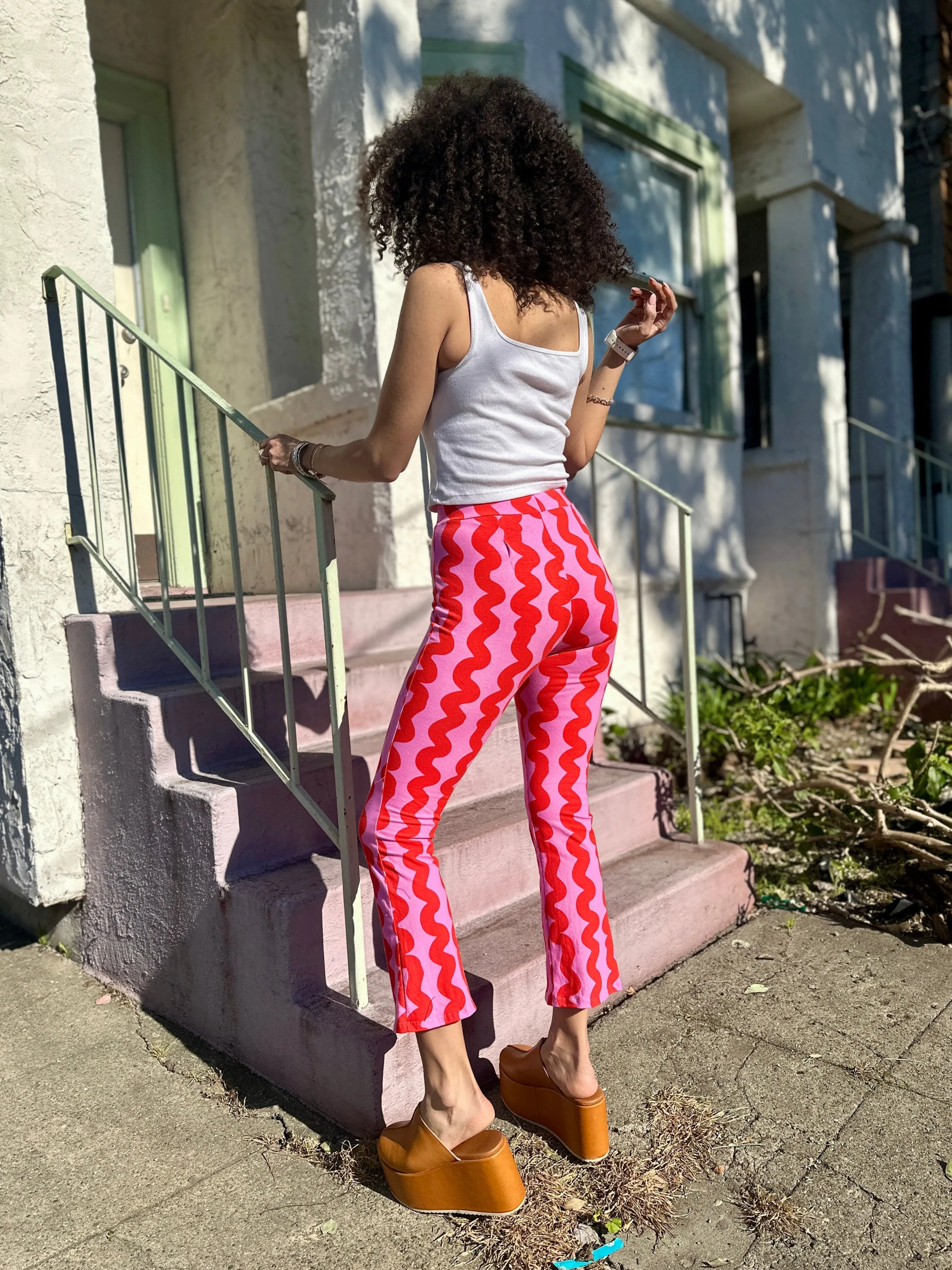 Kick Flare Pink Squiggle sold by Nooworks product image thumbnail 5