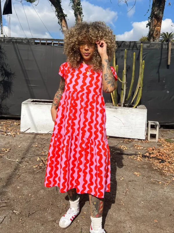 Frida Pink Squiggle sold by Nooworks