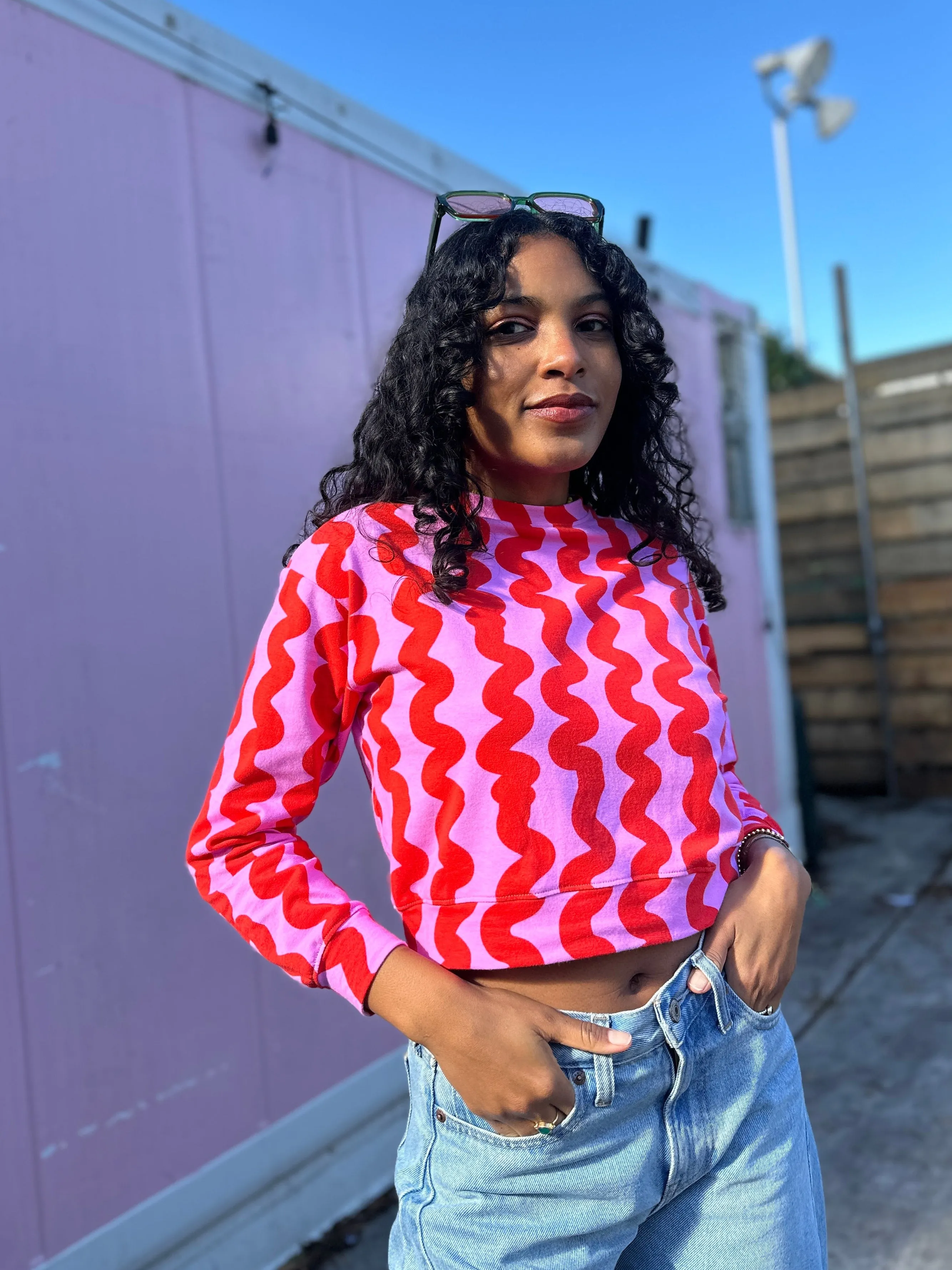 Track Top Pink Squiggle sold by Nooworks product image thumbnail 3