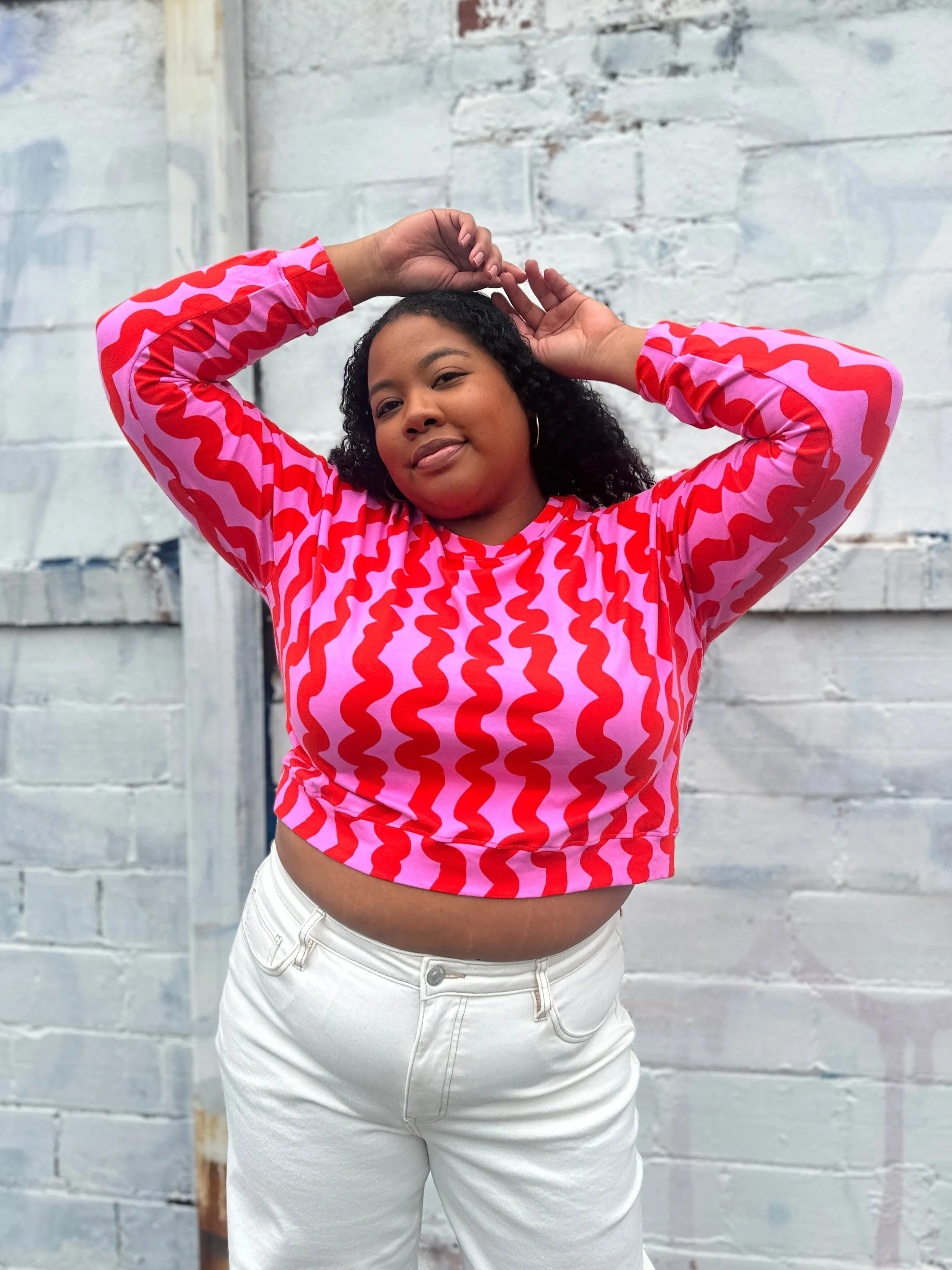 Track Top Pink Squiggle sold by Nooworks product image thumbnail 5