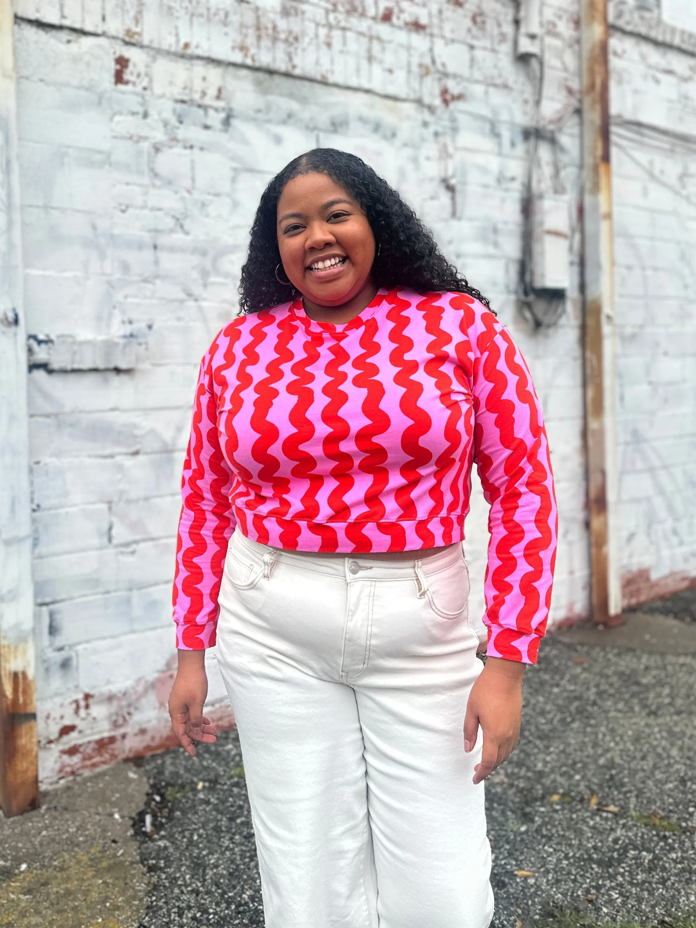 Track Top Pink Squiggle sold by Nooworks product image thumbnail 4