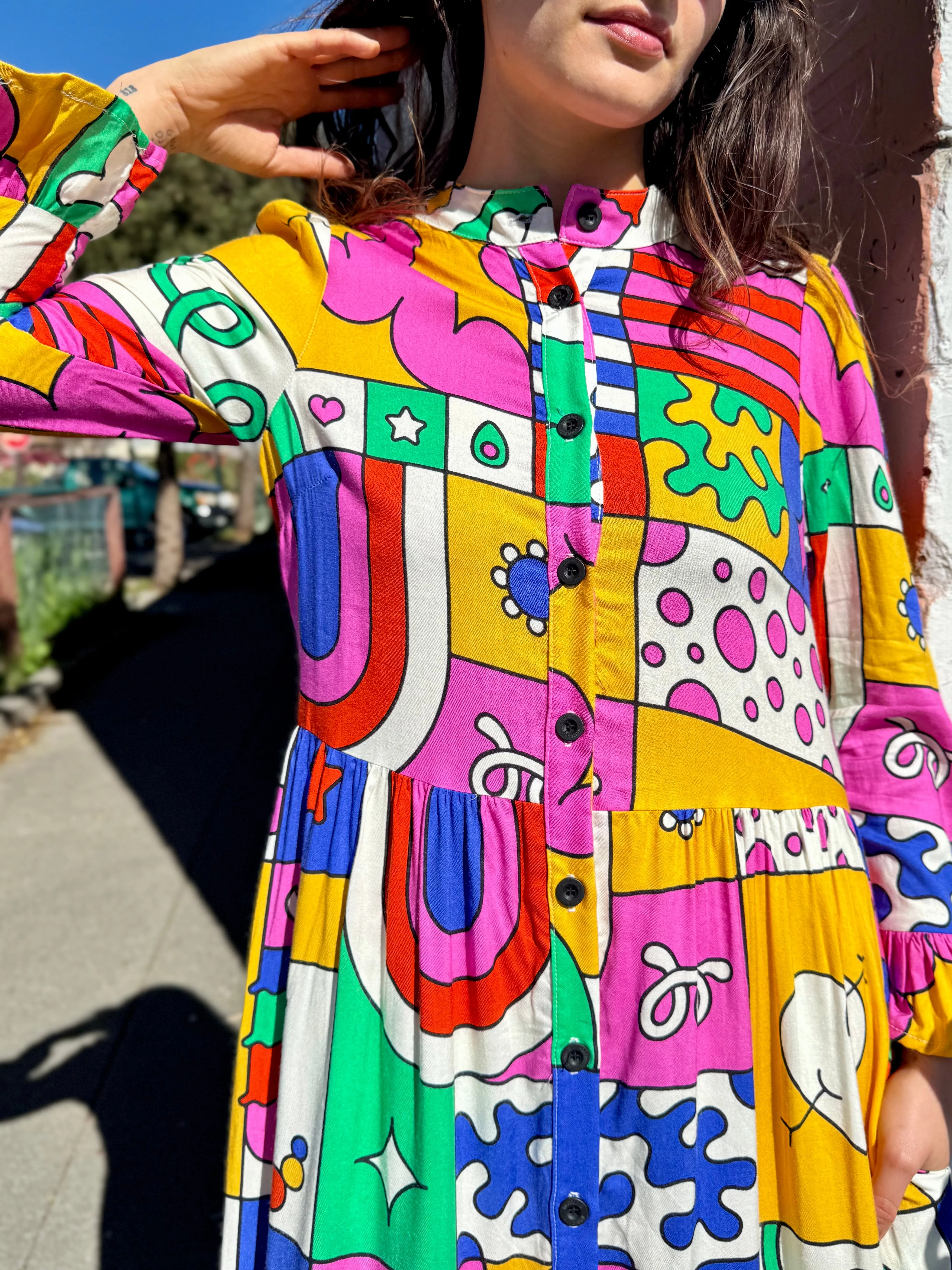 Olive Dress Wormiverse sold by Nooworks product image thumbnail 5