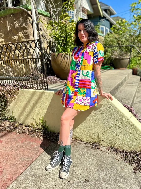 Linen Shirt Dress Wormiverse sold by Nooworks