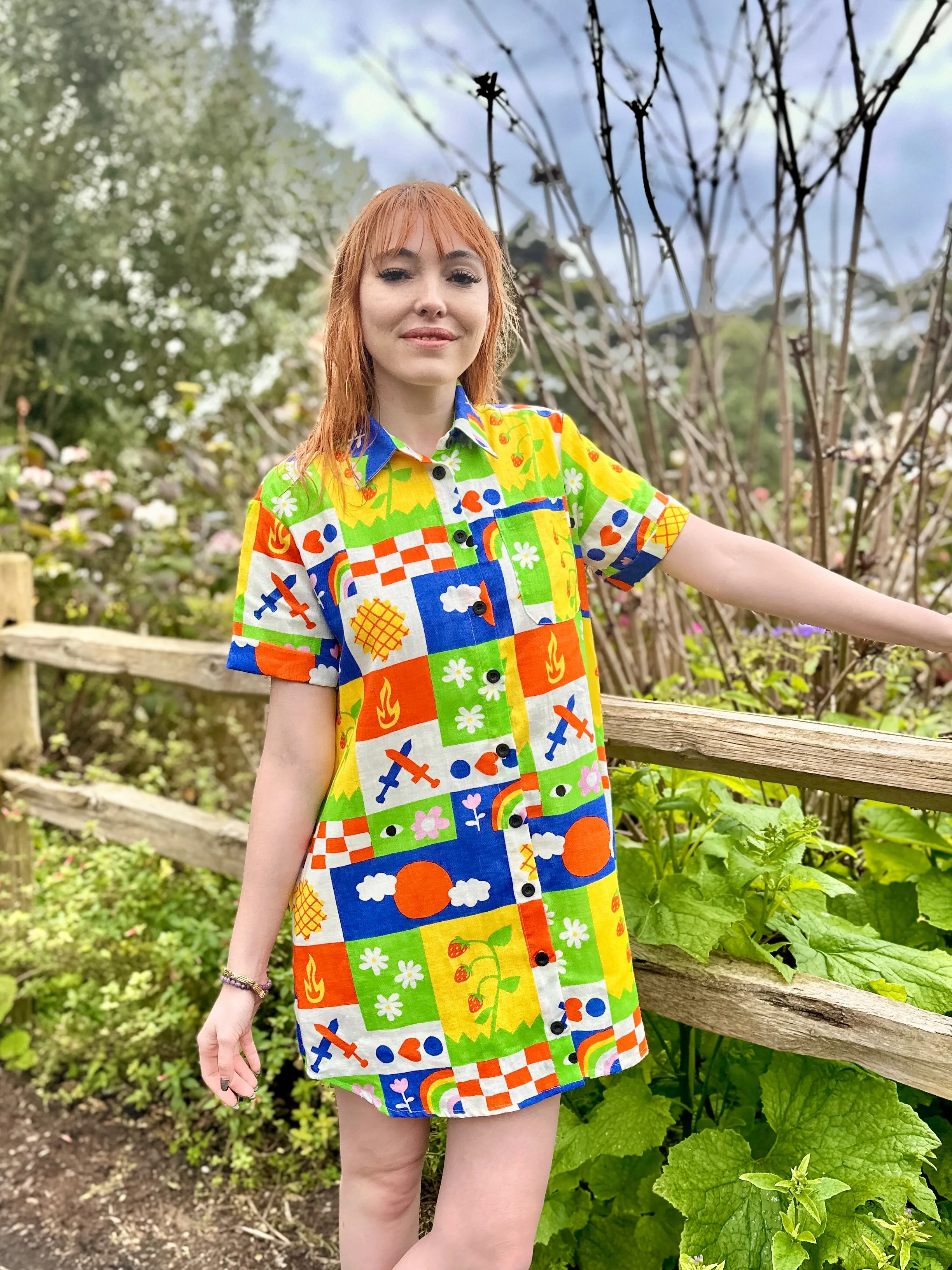 Linen Shirt Dress Gentilhomme sold by Nooworks