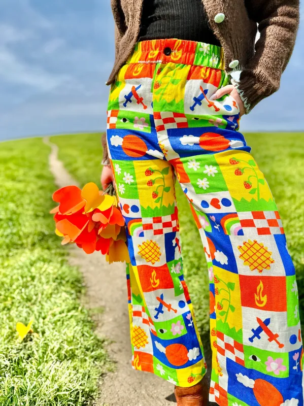 Linen Catalina Pant Gentilhomme sold by Nooworks