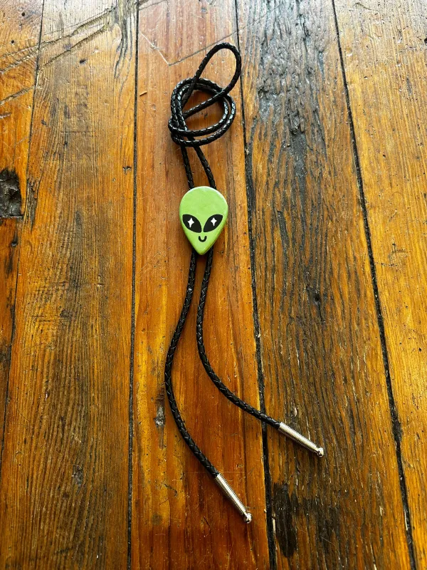 Alien Head Ceramic Bolo Tie sold by Nooworks